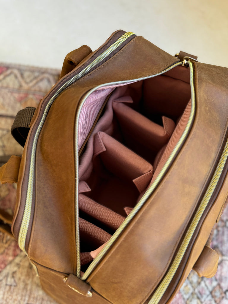 Luna Bag - Vintage Brown with Backpack Straps