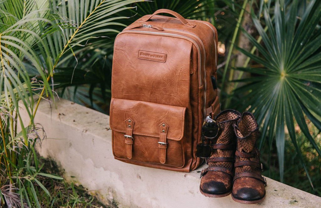 Saddle Brown- Bahia Camera Backpack