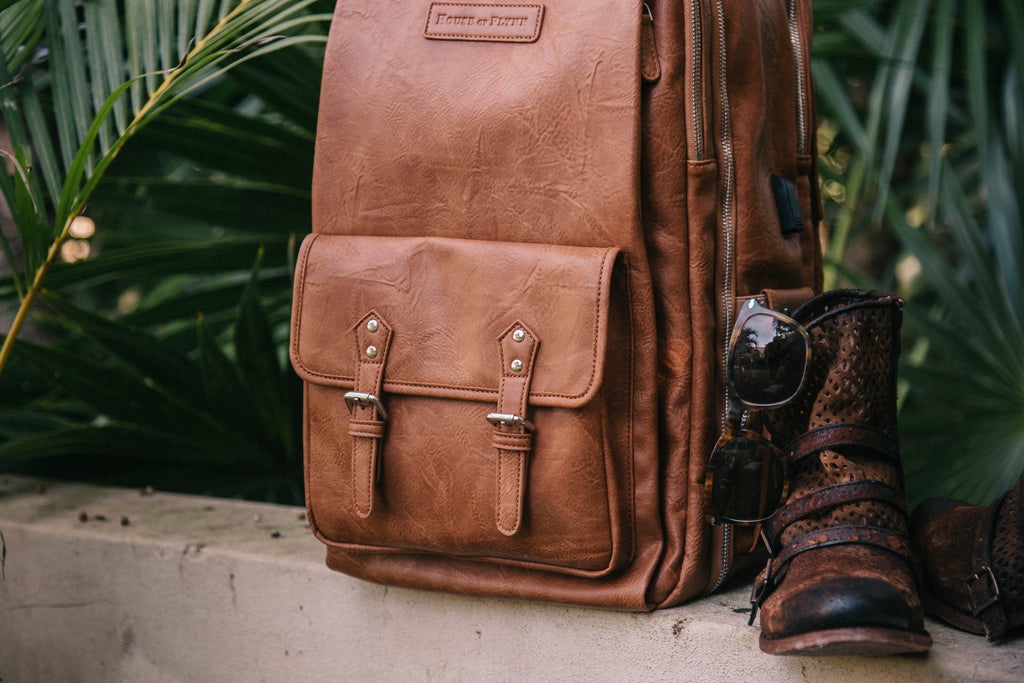 Saddle Brown- Bahia Camera Backpack