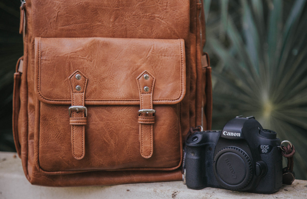 Saddle Brown- Bahia Camera Backpack