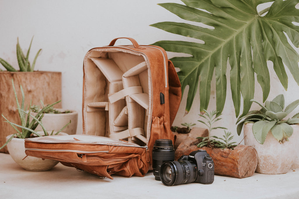 Saddle Brown- Bahia Camera Backpack