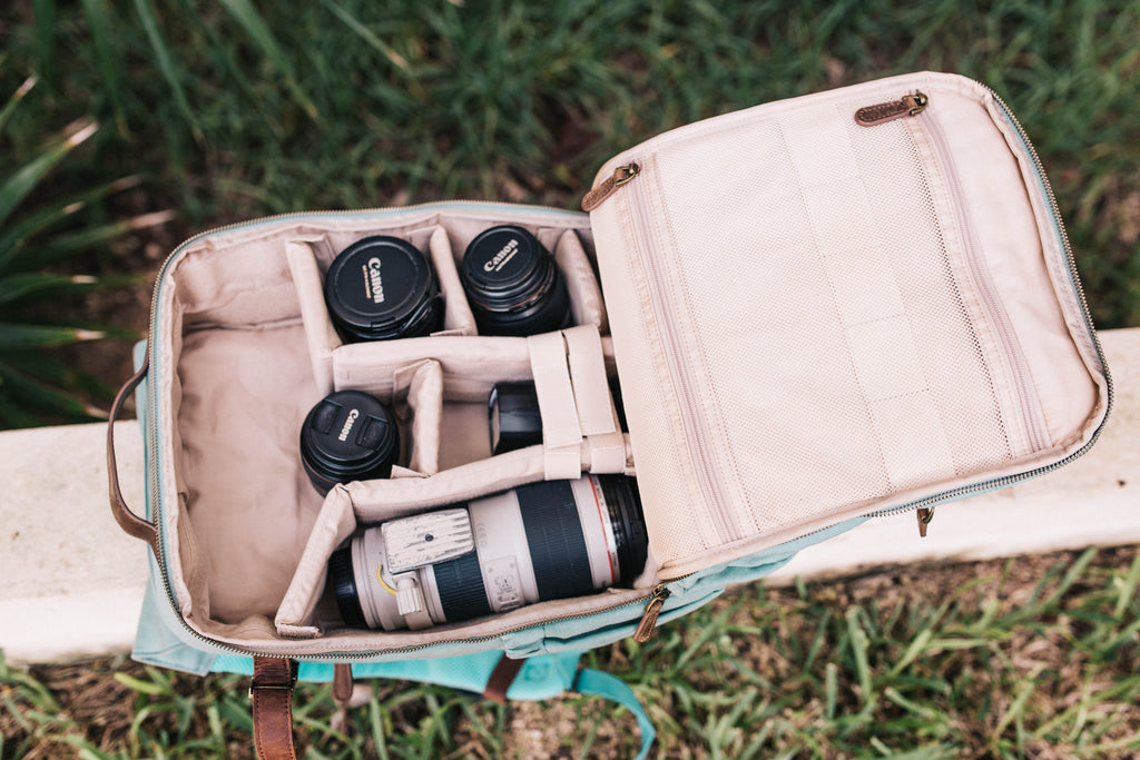 Saddle Brown- Bahia Camera Backpack